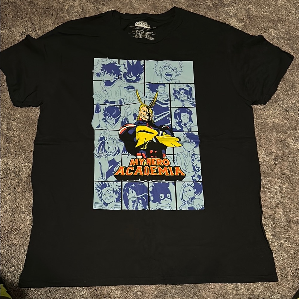 My Hero Academia Black Graphic T-Shirt